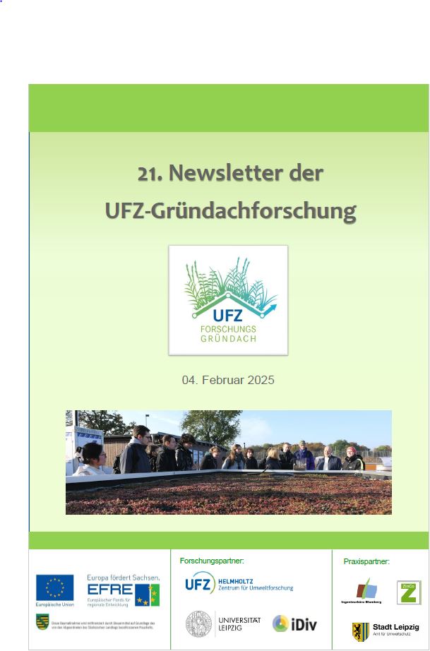 21. Newsletter der  UFZ-Gründachforschung